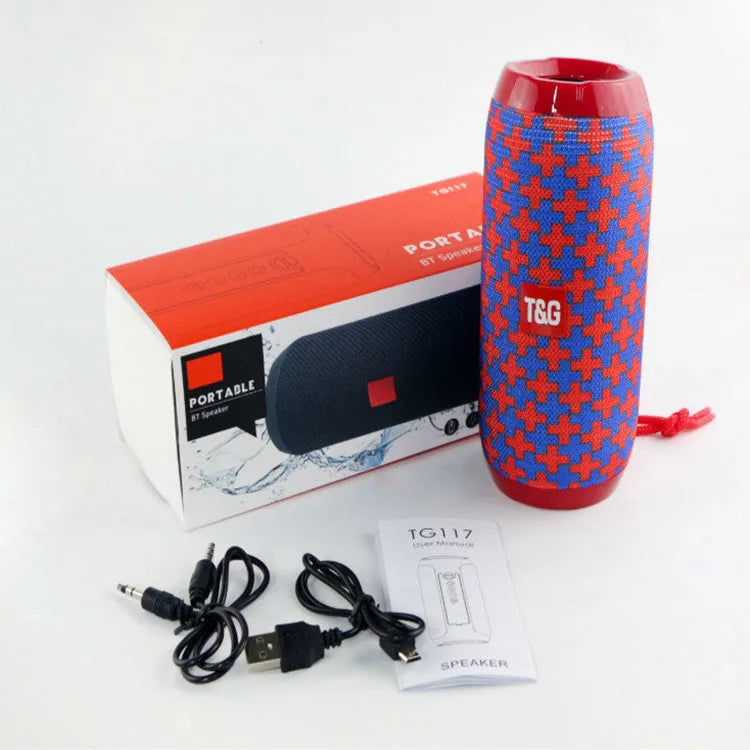 Roll Block | TG117 Portable Waterproof Bluetooth Speaker - Dual Bass Stereo Outdoor Column