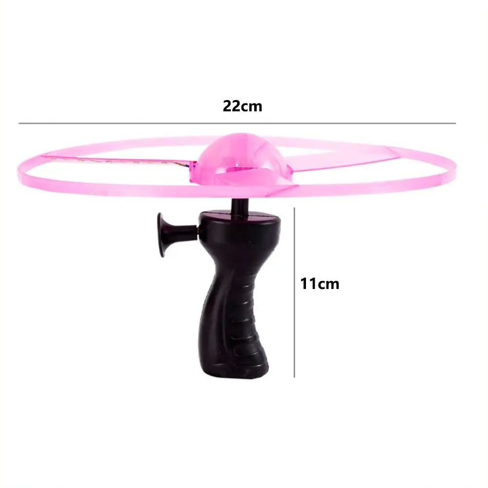 Roll Block | LED Light Pull Line Flying Saucer (Catch & Throw Edition)