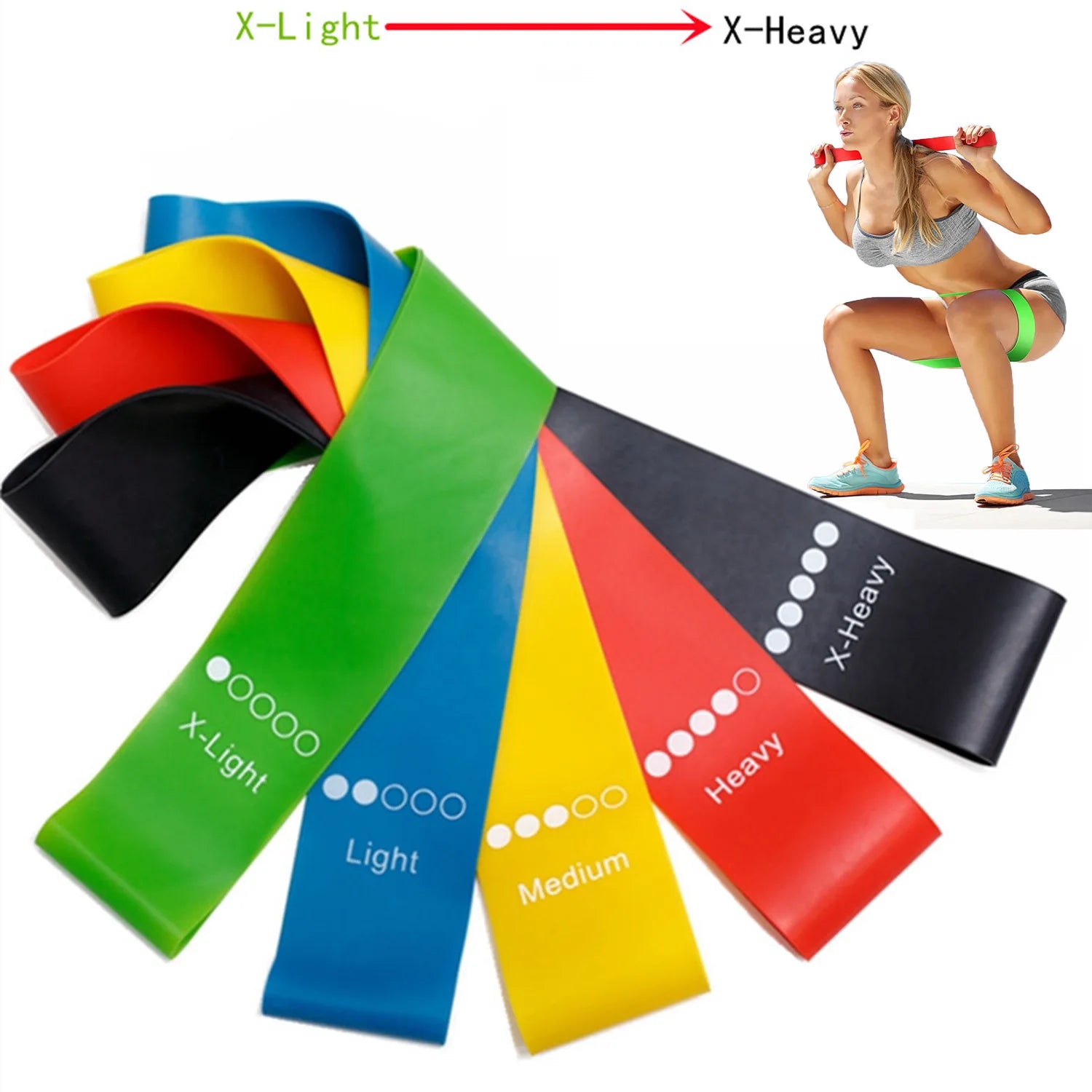 Roll Block | TPE Yoga Resistance Bands - Multi-Level Fitness Loop for Strength & Mobility Training
