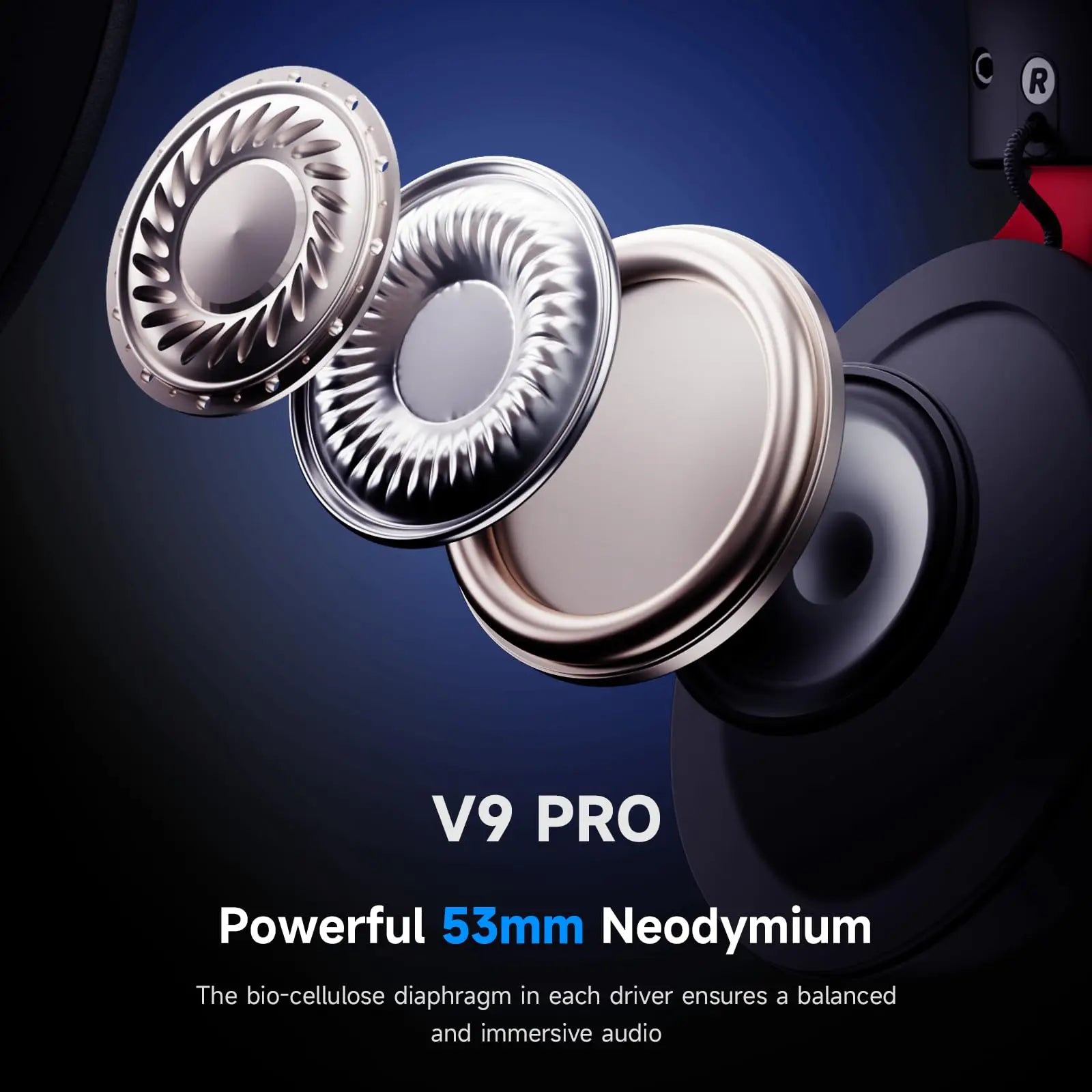 Roll Block | MCHOSE V9 Pro Gaming Wireless Headset - AI Noise Canceling Tech & Surround Sound 7.1 Low-Latency Headphones