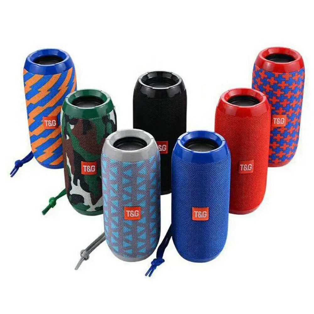 Roll Block | TG117 Portable Waterproof Bluetooth Speaker - Dual Bass Stereo Outdoor Column