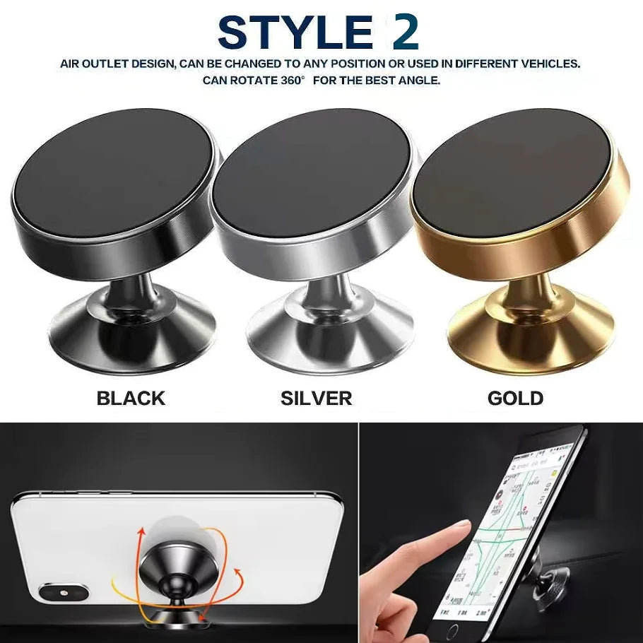 Roll Block | Universal Magnetic Car Phone Holder - Dashboard & Wall-Mounted Mount Sticker