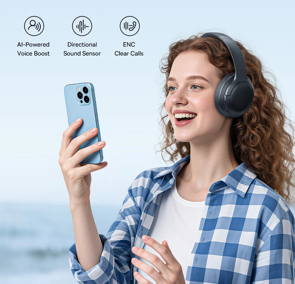 Roll Block | Baseus BH1 Wireless Headphones - 80H Playtime Super Bass Over-Ear Headset