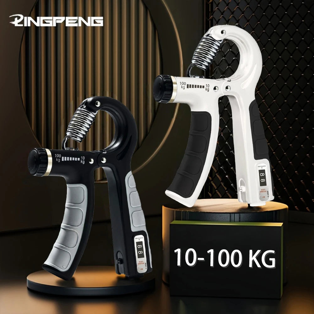 Roll Block | 10-100Kg Adjustable Heavy Gripper - R-Shape Hand Exerciser & Wrist Strength Expander