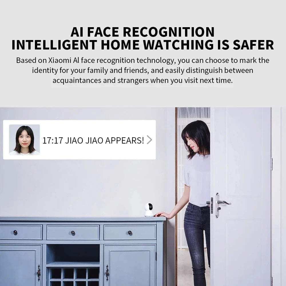 Roll Block | Xiaomi Smart Camera 2K (PTZ) - 1296P HD 360° Indoor Security Monitor