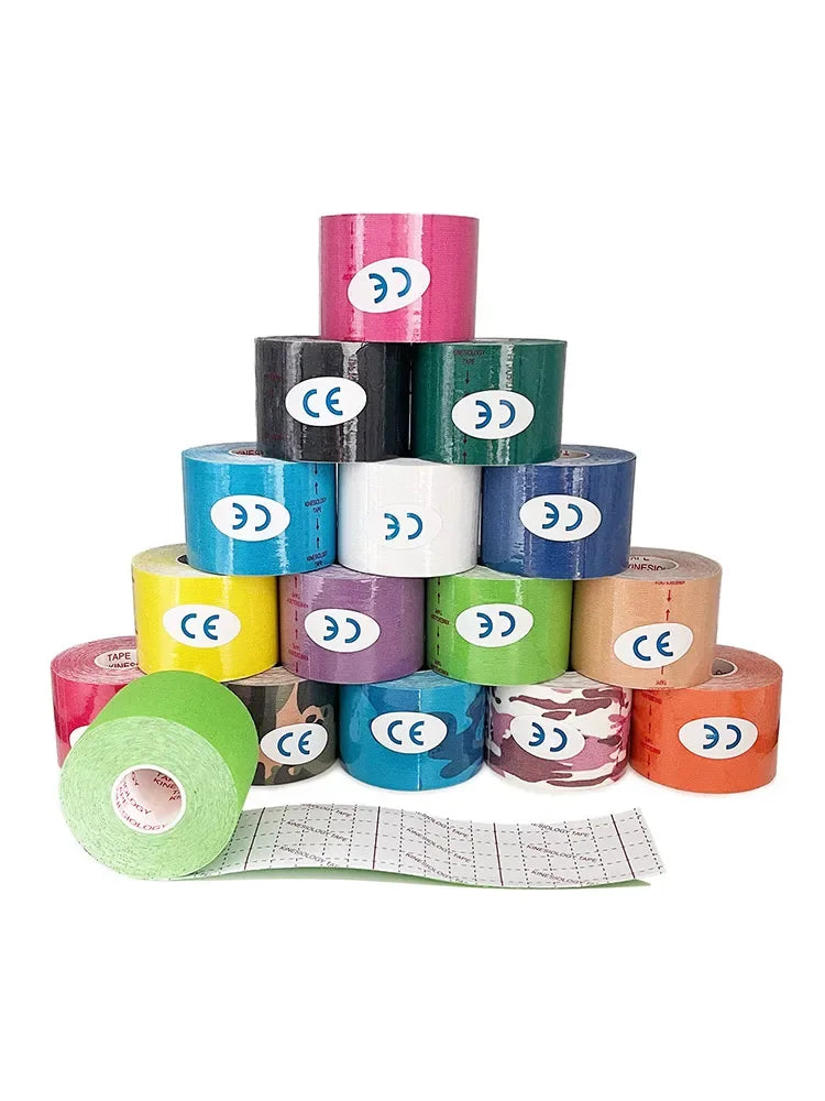 Roll Block | Kinesiology Elastic Athletic Tape - Muscle Recovery & Self-Adherent Pain Relief Wrap