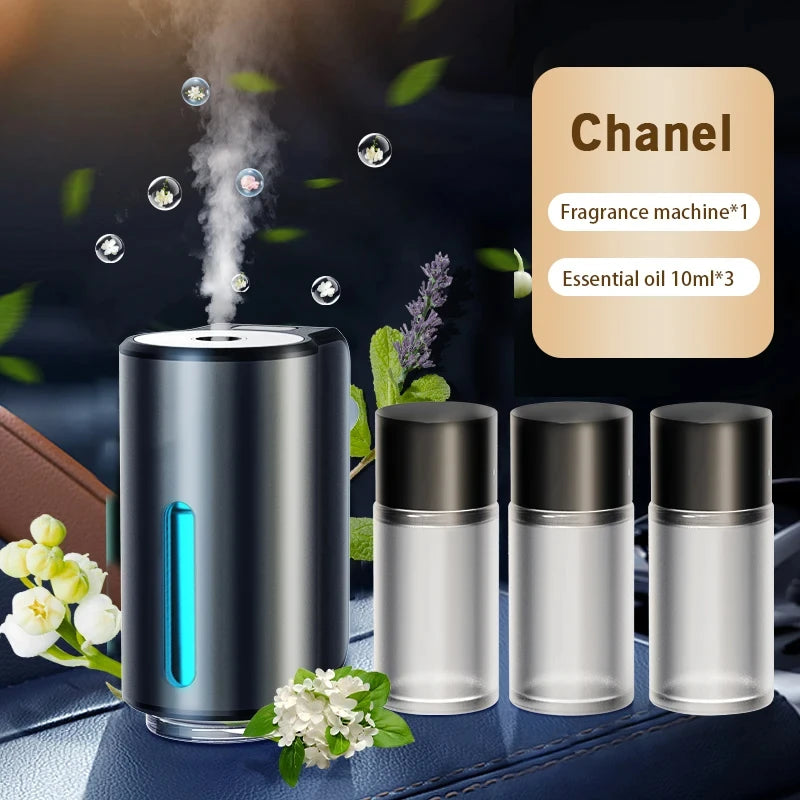 Roll Block | Smart Car Air Aromatherapy Diffuser - 3-Level Intelligent Fragrance Humidifier