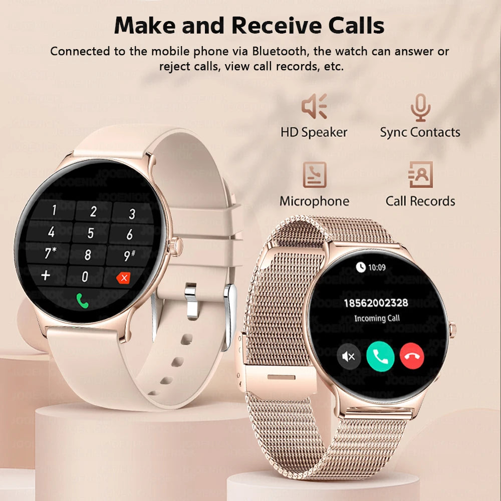 Roll Block | Ultra-Thin Fashion AMOLED Smart Watch - Always-On HD Display & Bluetooth Call Fitness Bracelet