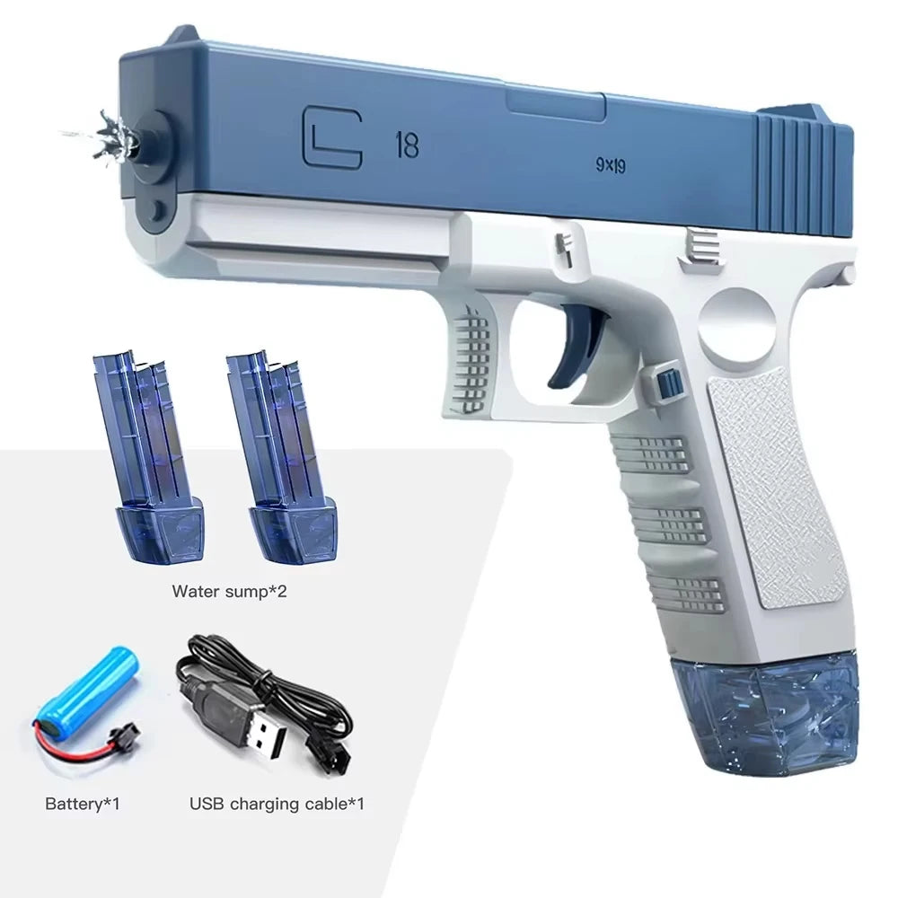 Roll Block | Dual M416 Combat & Pistol Blitz Electric Water Gun Squad Pack - High-Capacity Multi-Blaster Set