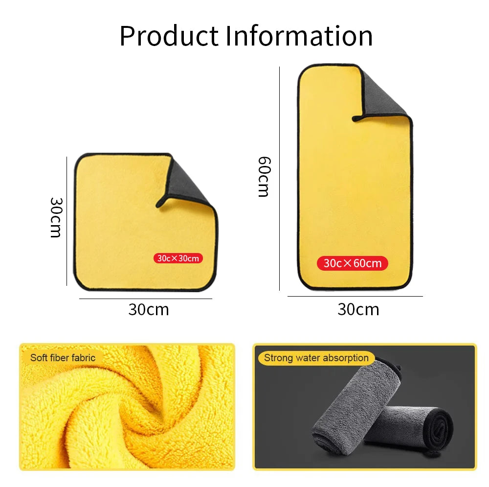 Roll Block | Premium Microfiber Car Detailing Towel - High-Density Auto Washing & Drying Cloth