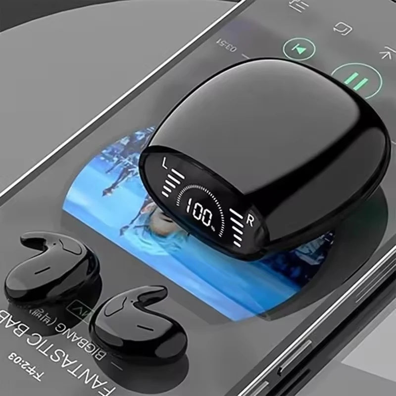 Roll Block | MD528 Sleep Invisible Wireless Earphones - Ultra-Thin Bluetooth 5.3 Sleeping Earbuds