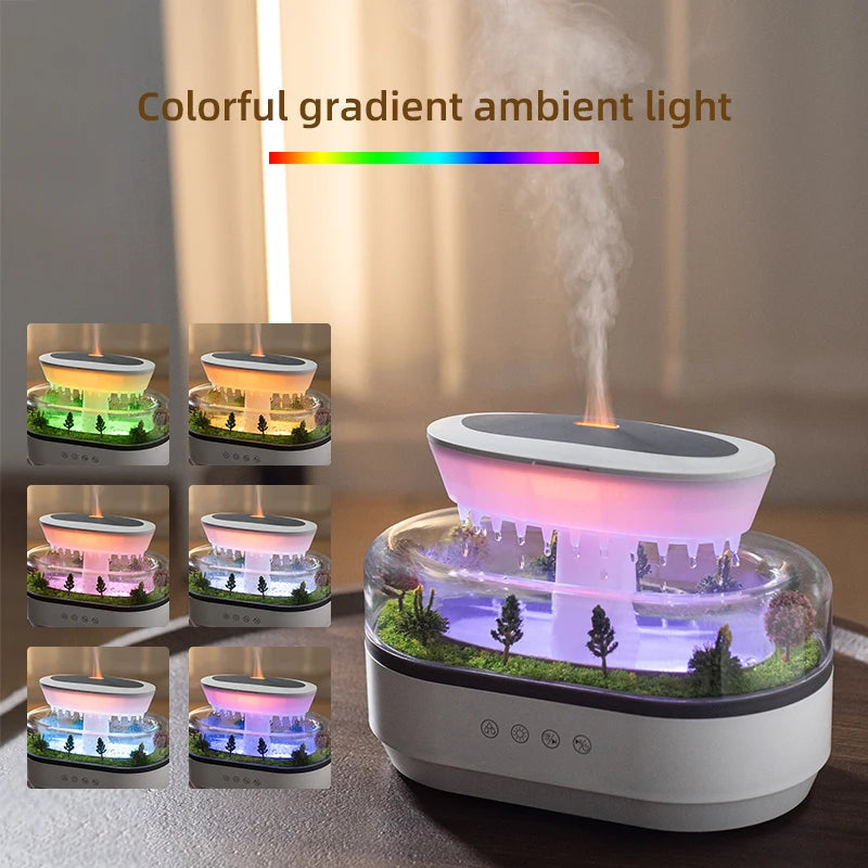 Roll Block | Rain Cloud Aroma Diffuser - Water Drip Micro Landscape Ultrasonic Humidifier