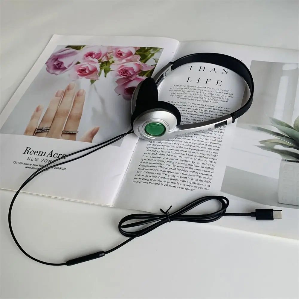 Roll Block | Y2K Style Retro Headphones - Wind Fashion Style Over-Ear Headset