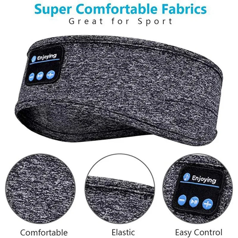 Roll Block | 3-in-1 Bluetooth 5.4 Sleep Headphones Headband - 3D Stereo Music Eye Mask