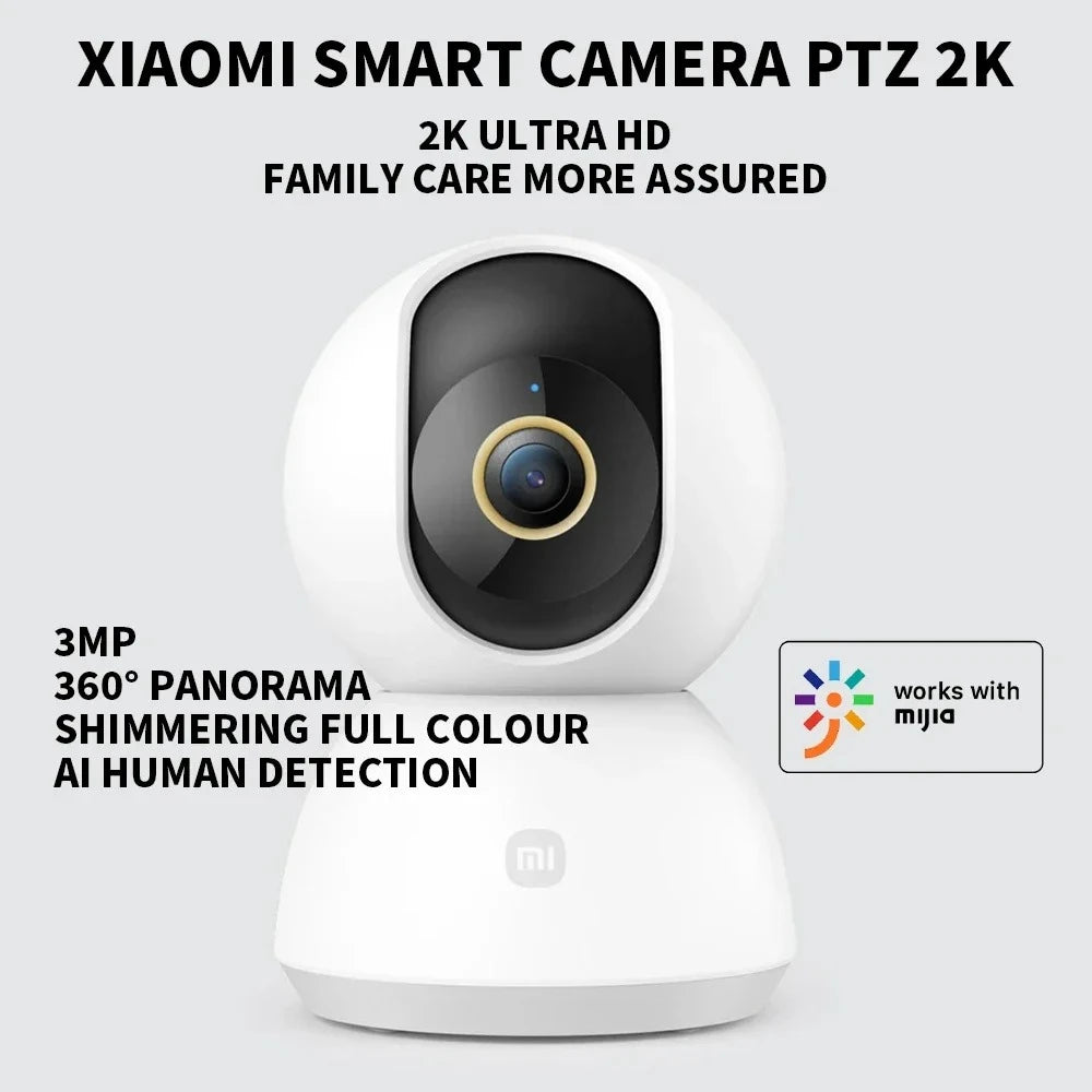 Roll Block | Xiaomi Smart Camera 2K (PTZ) - 1296P HD 360° Indoor Security Monitor