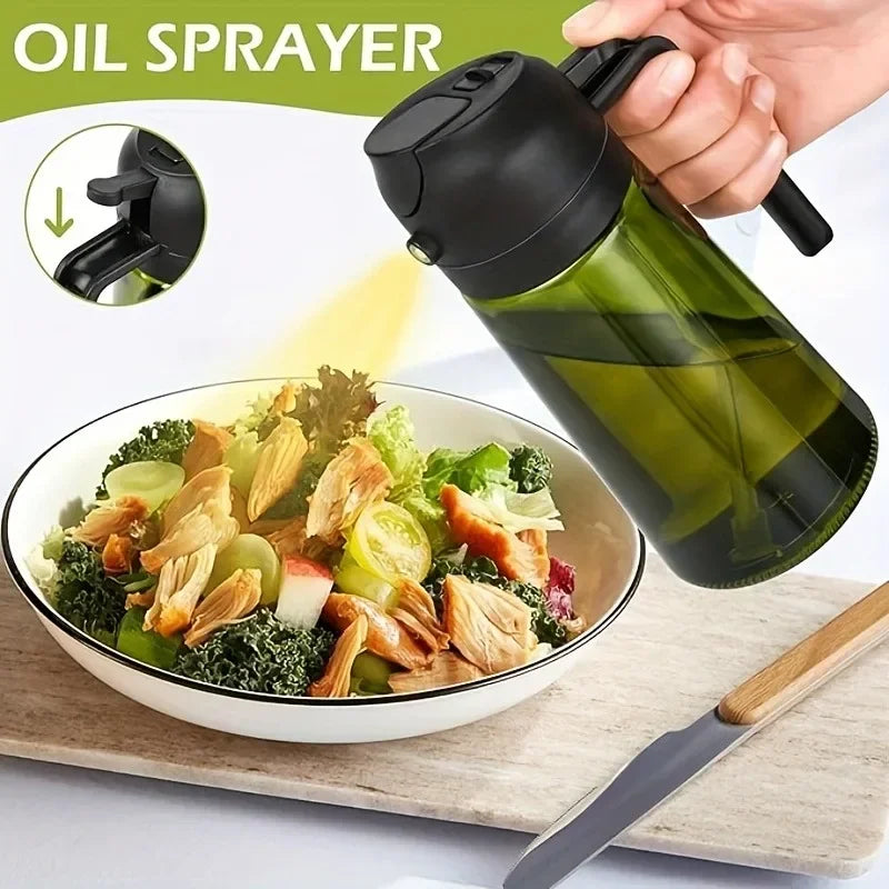 Roll Block | 2-in-1 Dual-Function Oil Sprayer & Dispenser - Multi-Mode Cooking Spray Bottle