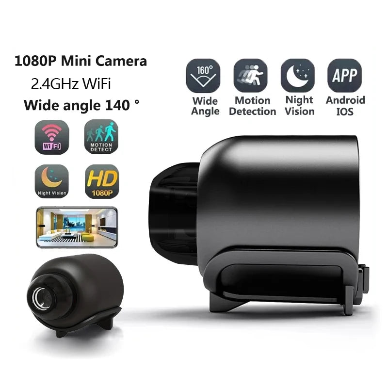 Roll Block | 1080P HD Mini WiFi Camera - Smart Indoor Security & Baby Monitor Camcorder