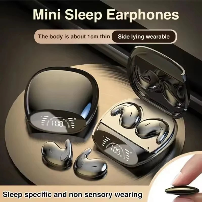 Roll Block | MD528 Sleep Invisible Wireless Earphones - Ultra-Thin Bluetooth 5.3 Sleeping Earbuds