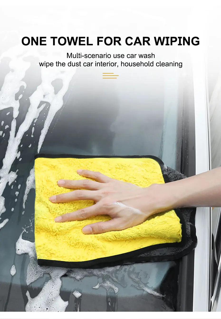 Roll Block | High-End Microfiber Detailing Towel - Ultra-Absorbent Car Wash Drying Cloth