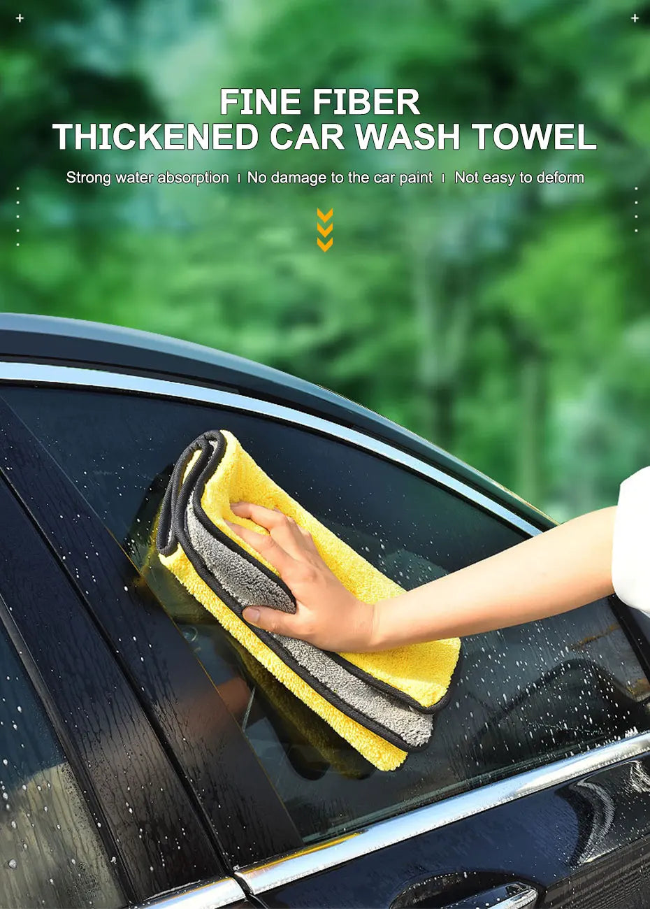 Roll Block | High-End Microfiber Detailing Towel - Ultra-Absorbent Car Wash Drying Cloth