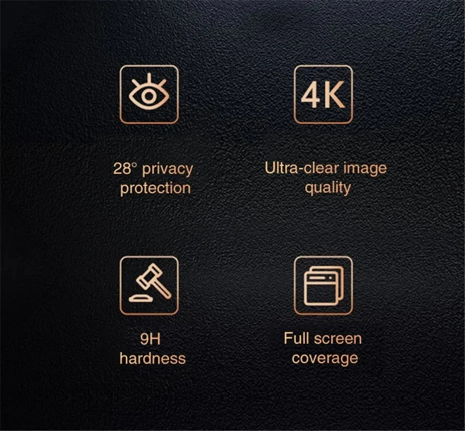 Roll Block | Full-Cover Anti-Spy Tempered Glass - Privacy Screen Protector for All Phones