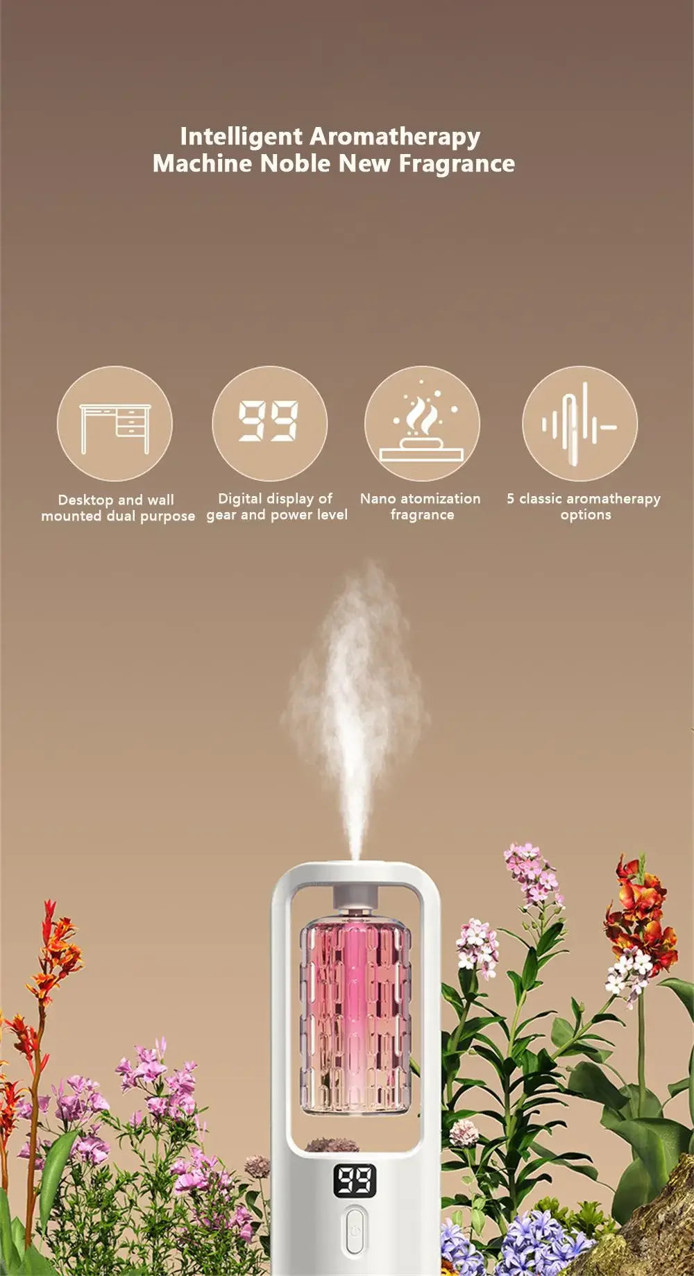 Roll Block | Hotel-Grade Aroma Diffuser Humidifier - Ultrasonic Odor Deodorization Machine