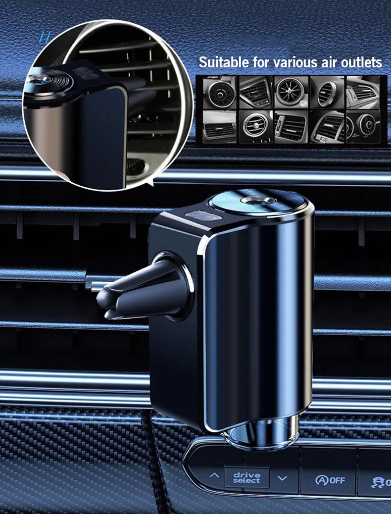 Roll Block | Smart Car Air Aromatherapy Diffuser - 3-Level Intelligent Fragrance Humidifier
