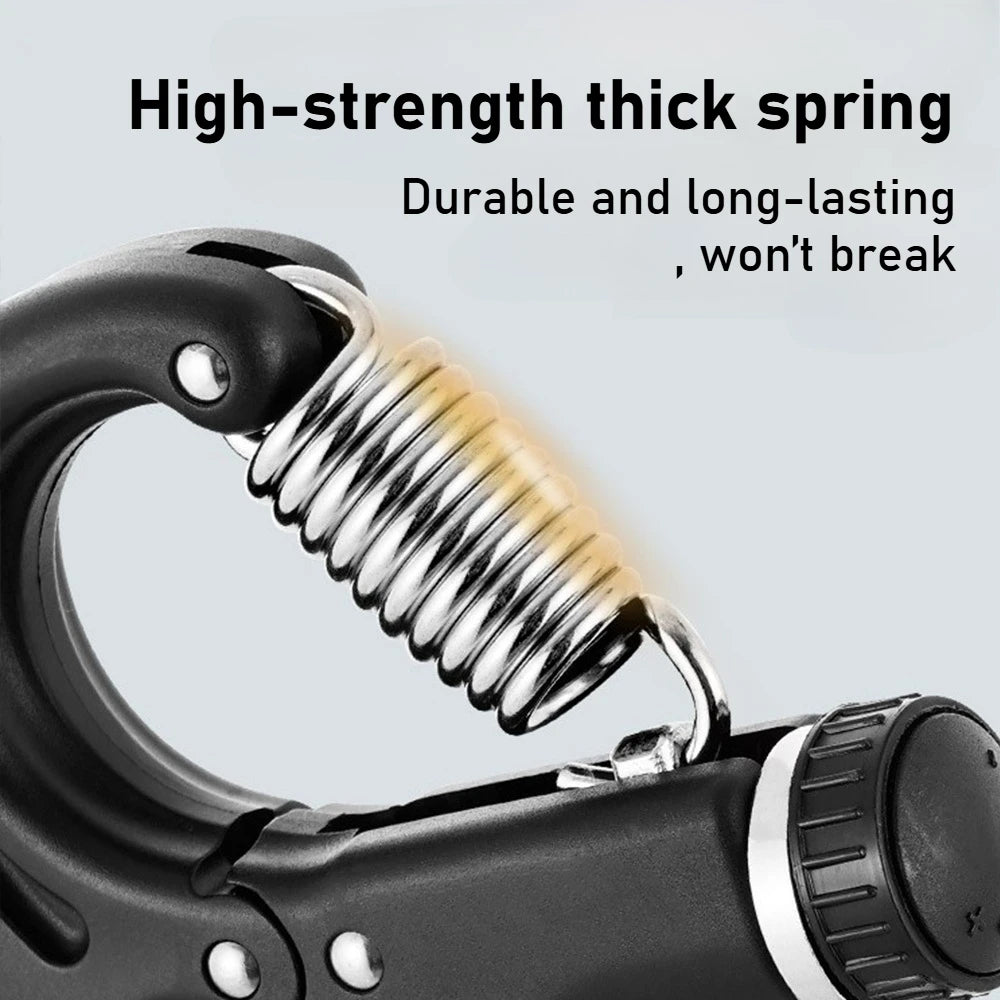 Roll Block | 10-100Kg Adjustable Heavy Gripper - R-Shape Hand Exerciser & Wrist Strength Expander