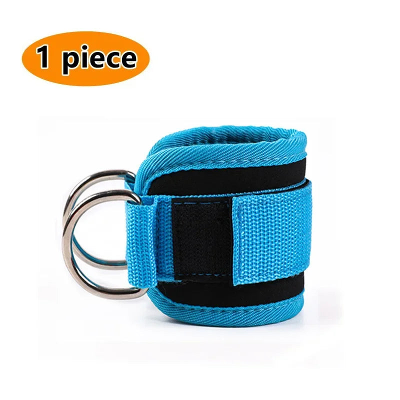 Roll Block | Heavy-Duty Double D-Ring Cable Ankle Straps - Premium Gym Cuffs for Glutes & Leg Training