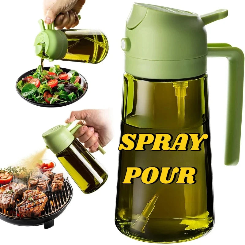 2-in-1 Dual-Function Oil Sprayer & Dispenser Bottle
