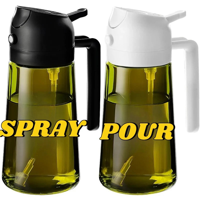 2-in-1 Dual-Function Oil Sprayer & Dispenser Bottle