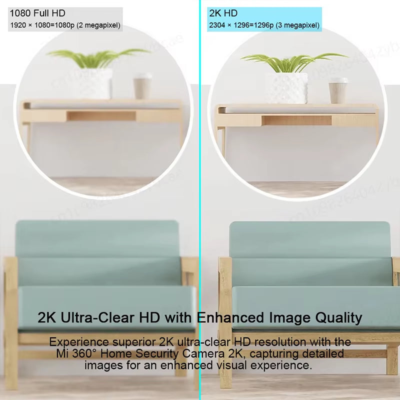 4k Ultra HD Home Security Camera Wifi paired Night Vision, Two‑Way Audio & AI Human Face Detection