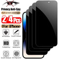 Anti-Spy Privacy Tempered Glass Screen Protectors for iPhone (11 Pro Max to 17 Pro Max)