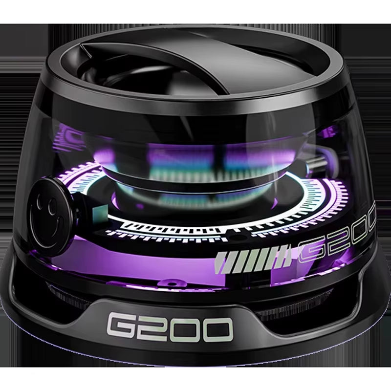 Mini Travel Stereo Waterproof Magnetic Bluetooth Speaker with RGB Light & Phone Holder