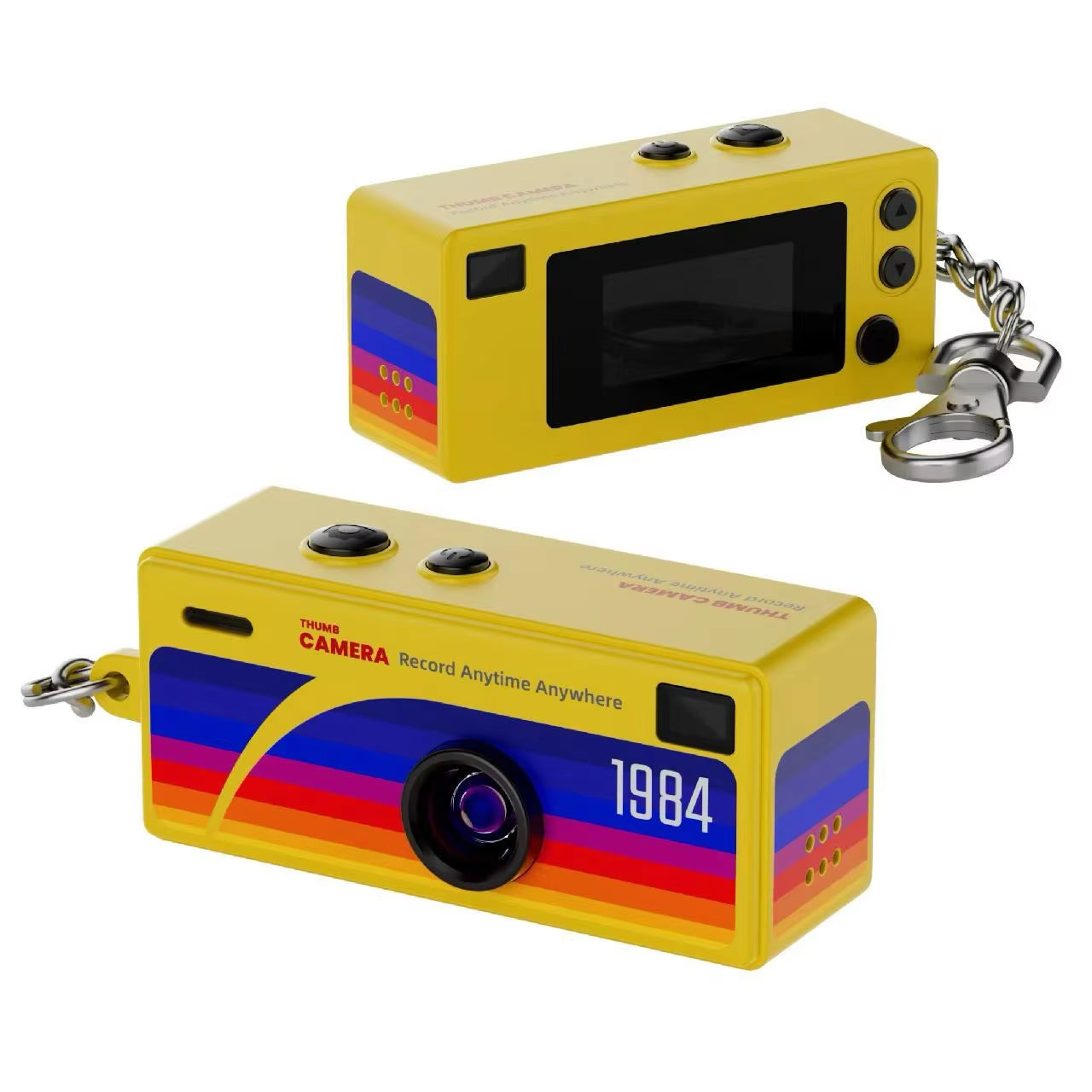 1080P Digital Keychain Mini Camera with 0.96-Inch LCD Screen
