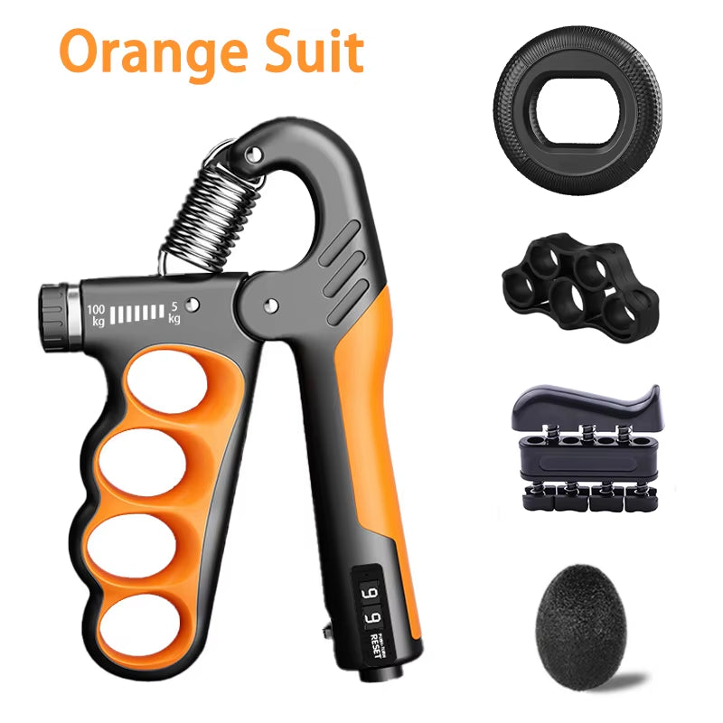 5-100kg Adjustable Hand Grip Strengthener with Intelligent Counting