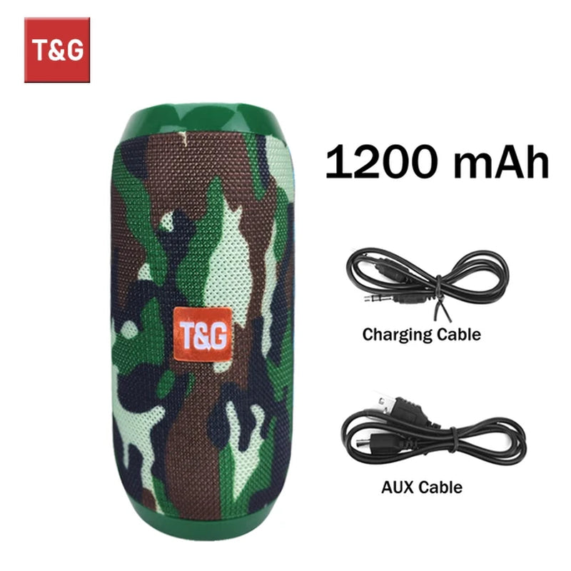 TG117 Portable Waterproof TWS Outdoor Bluetooth Speaker with Stereo Surround Sound