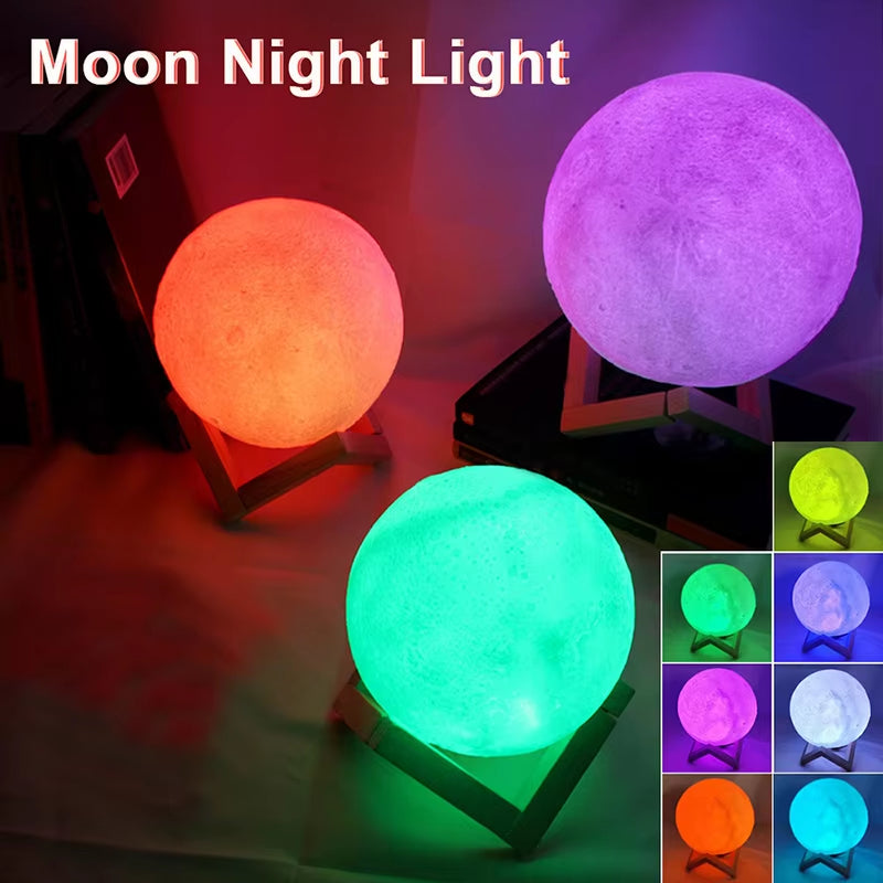 LED Moon Galaxy Book Light & Bedroom Night Light Decorative Lamp