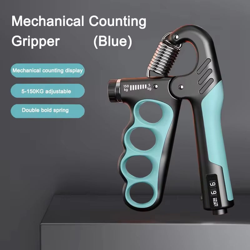 5-100kg Adjustable Hand Grip Strengthener with Intelligent Counting