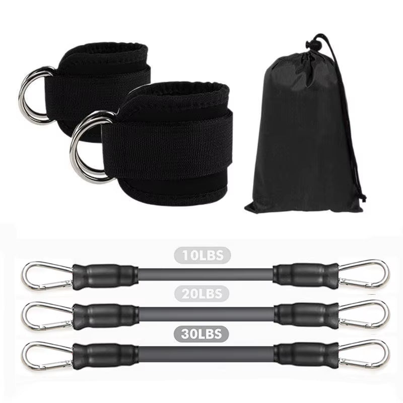 Multi-Functional Ankle Straps Resistance Bands Set