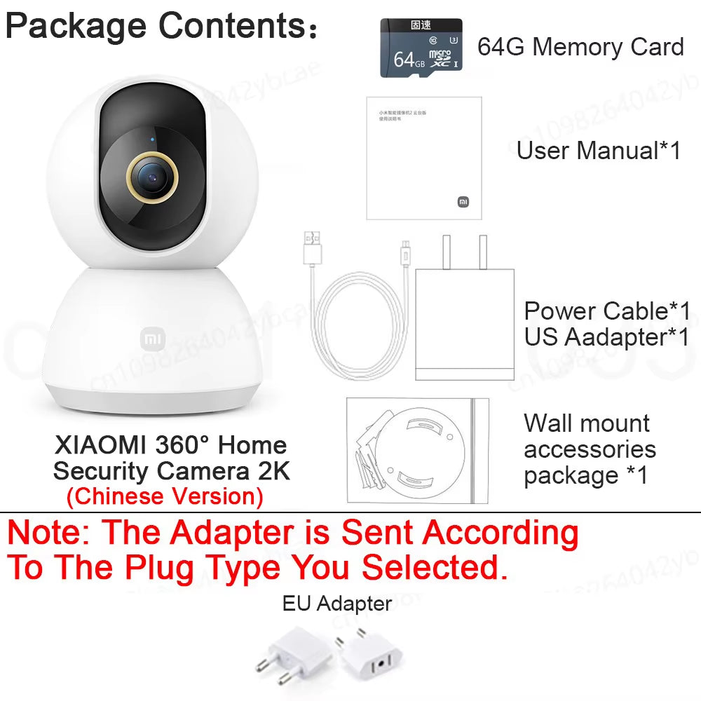 4k Ultra HD Home Security Camera Wifi paired Night Vision, Two‑Way Audio & AI Human Face Detection