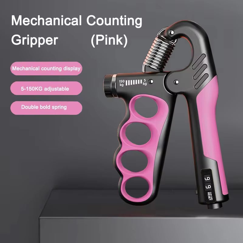 5-100kg Adjustable Hand Grip Strengthener with Intelligent Counting