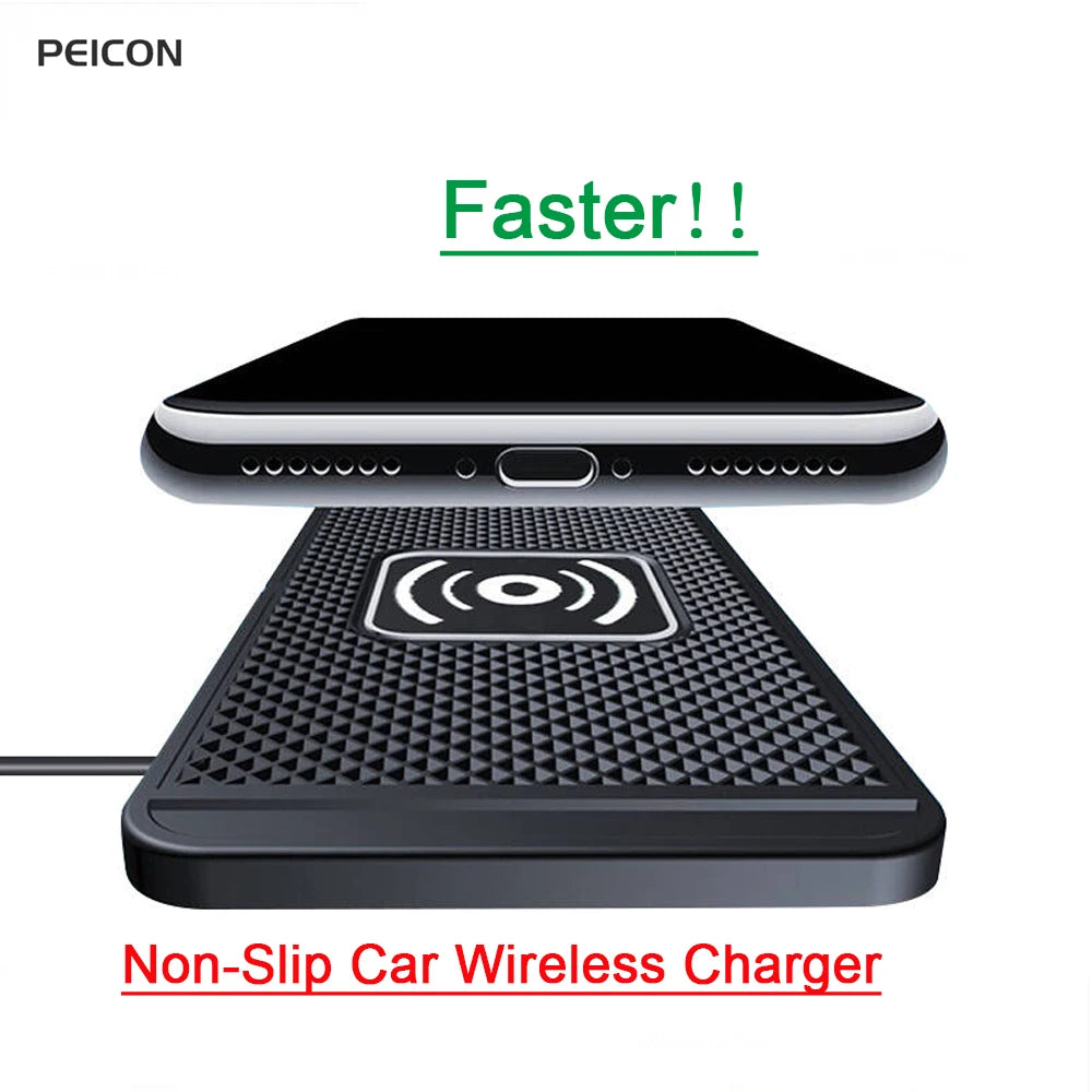 Ultra-Grip Car Wireless Charging Pad