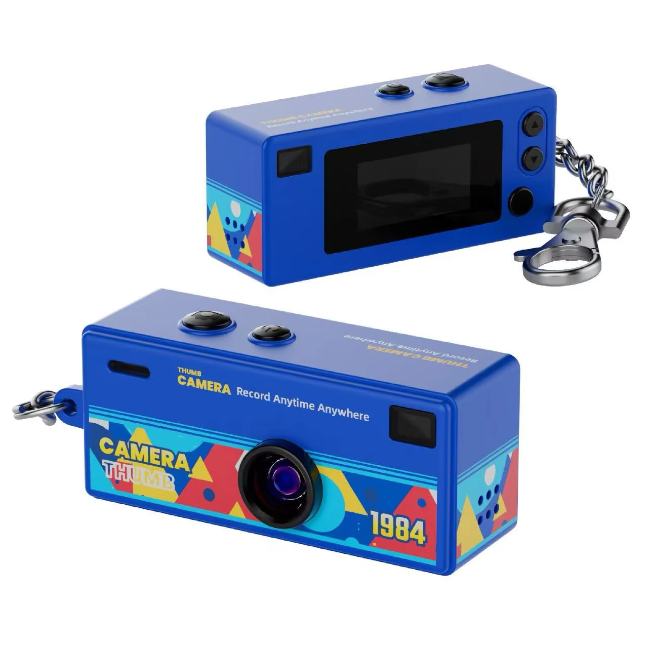 1080P Digital Keychain Mini Camera with 0.96-Inch LCD Screen