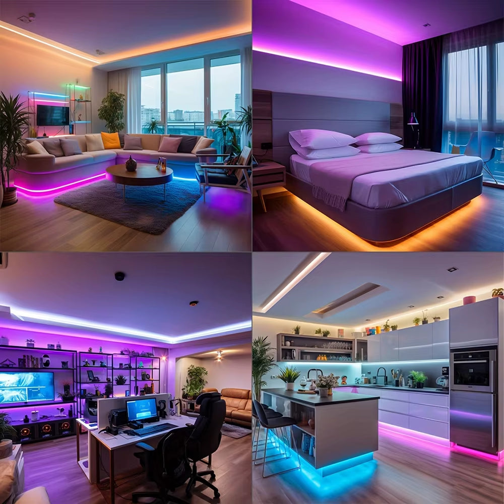 Smart RGB Music/TV Sync LED Strip Lights (10M / 20M / 30M)