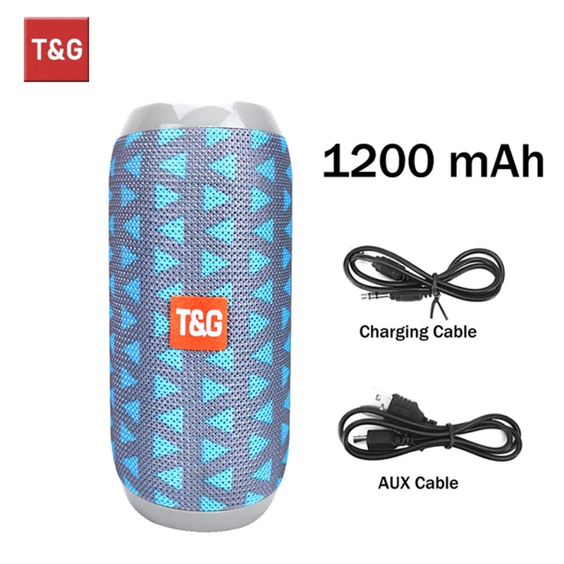TG117 Portable Waterproof TWS Outdoor Bluetooth Speaker with Stereo Surround Sound