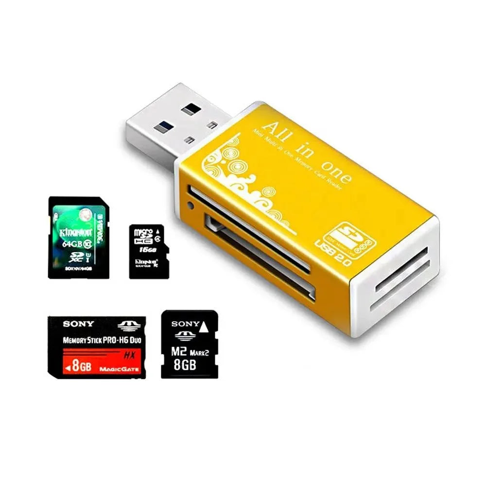 2-in-1 Multi-Functional USB 3.0 TF/SD Memory Card Reader Adapter