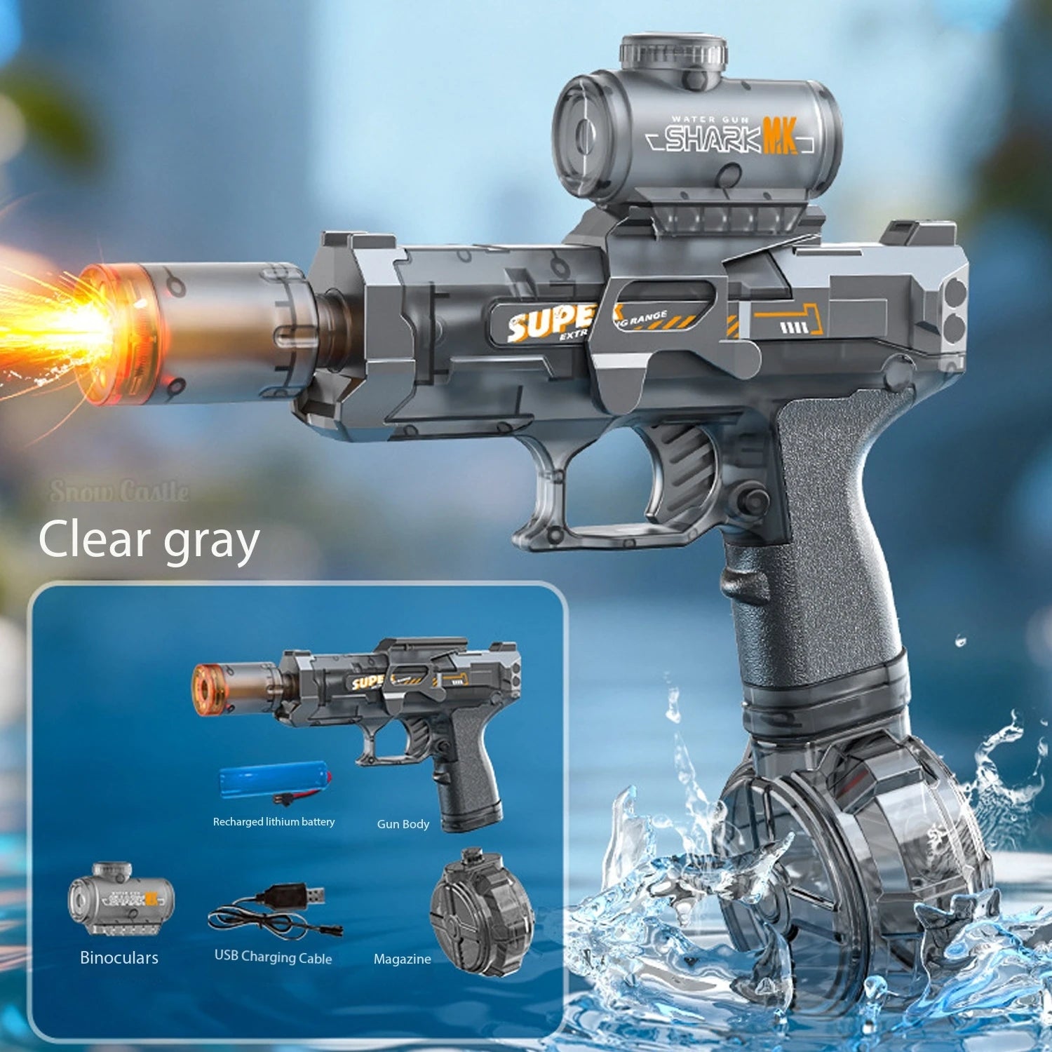 Roll Block™ Gatling Blitz Electric Water Gun