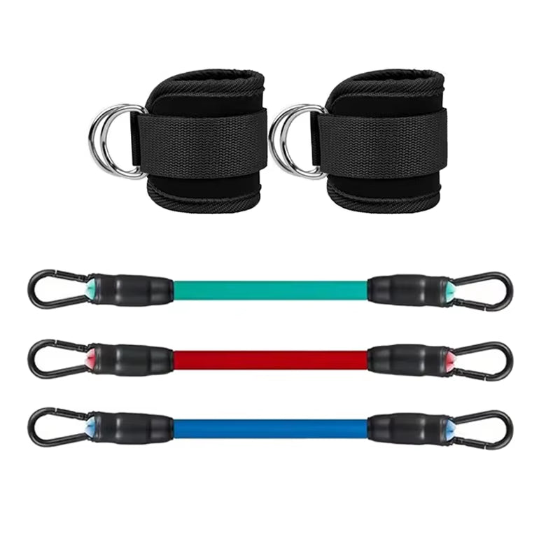 Multi-Functional Ankle Straps Resistance Bands Set